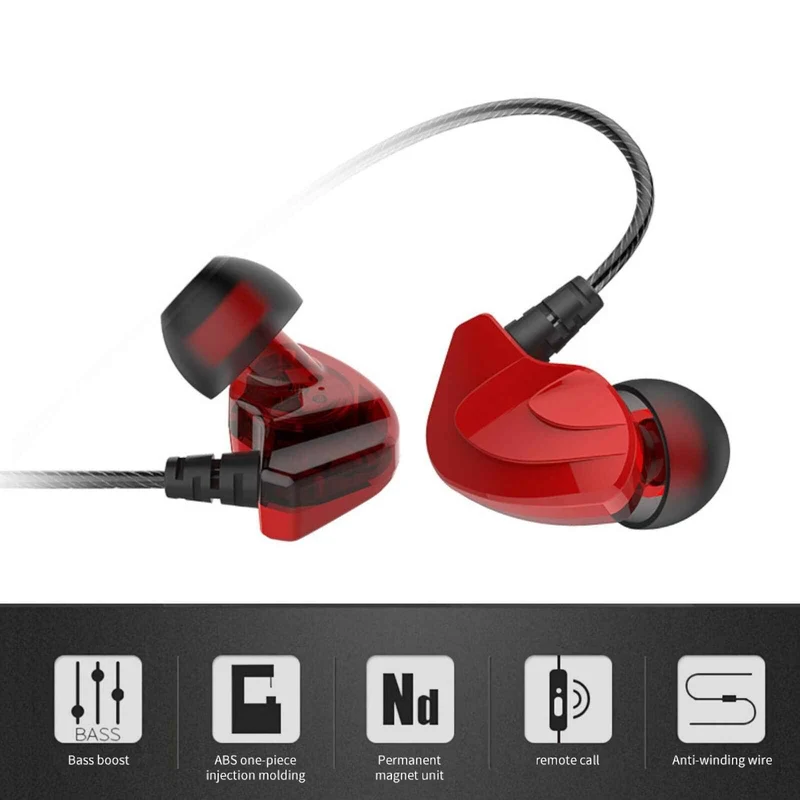 Surround Bass High-End Sport Headset S200 Metal In-Ear Kopfhörer Surround Bass