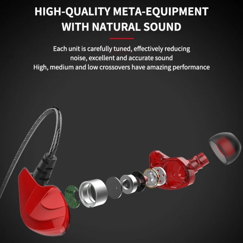 Surround Bass High-End Sport Headset S200 Metal In-Ear Kopfhörer Surround Bass
