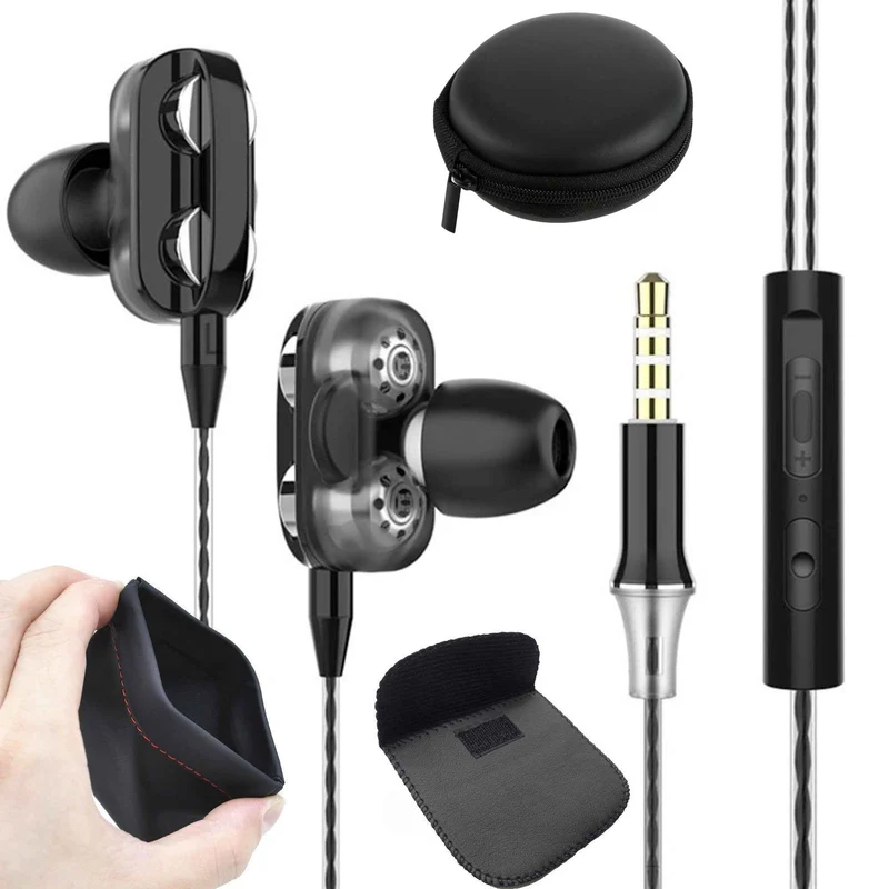Super Bass In-Ear Doppeltreiber Kopfhörer X12 Ohrhörer Earphone Headset