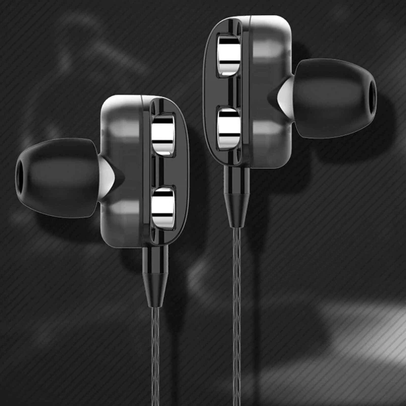 Super Bass In-Ear Doppeltreiber Kopfhörer X12 Ohrhörer Earphone Headset
