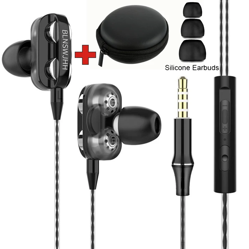 Super Bass In-Ear Doppeltreiber Kopfhörer X12 Ohrhörer Earphone Headset