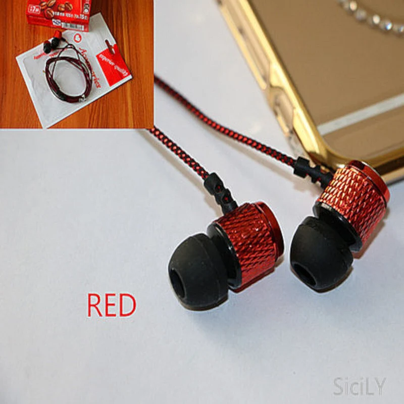 Super Bass Kopfhörer S25 In-Ear Ohrhörer Earphone Case