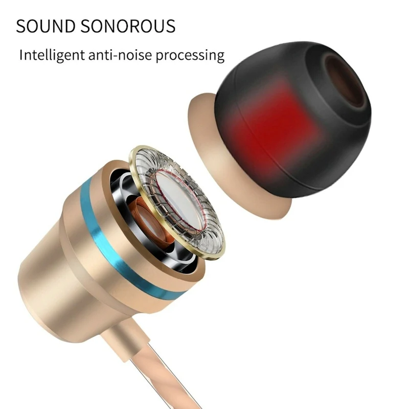 Super Bass In-Ear Kopfhörer Ohrhörer V1 Headset Earphone Headphone + PU-Tasche