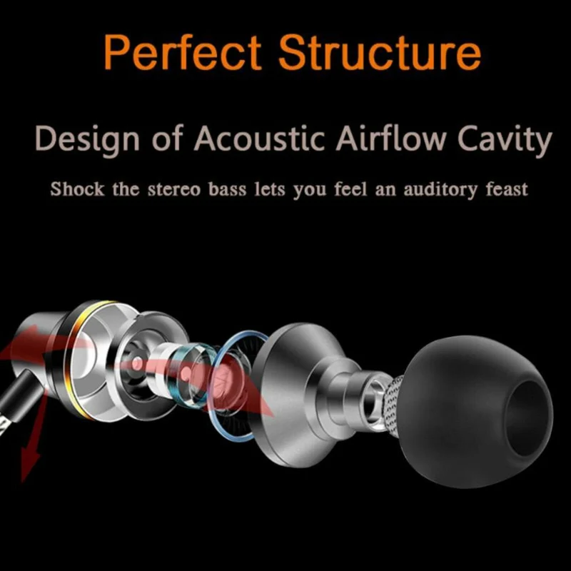 Super Bass In-Ear Kopfhörer Ohrhörer 3K V1L Sound Earphone Headphone Headset