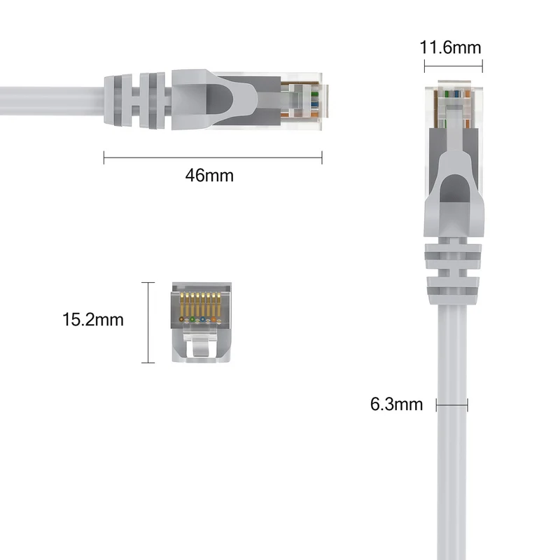 CAT 6 Patchkabel - GREY - Variante