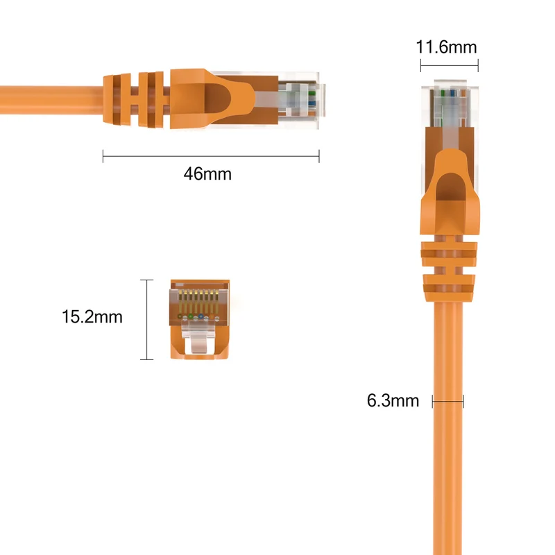 CAT 6 Patchkabel - ORANGE - Variante