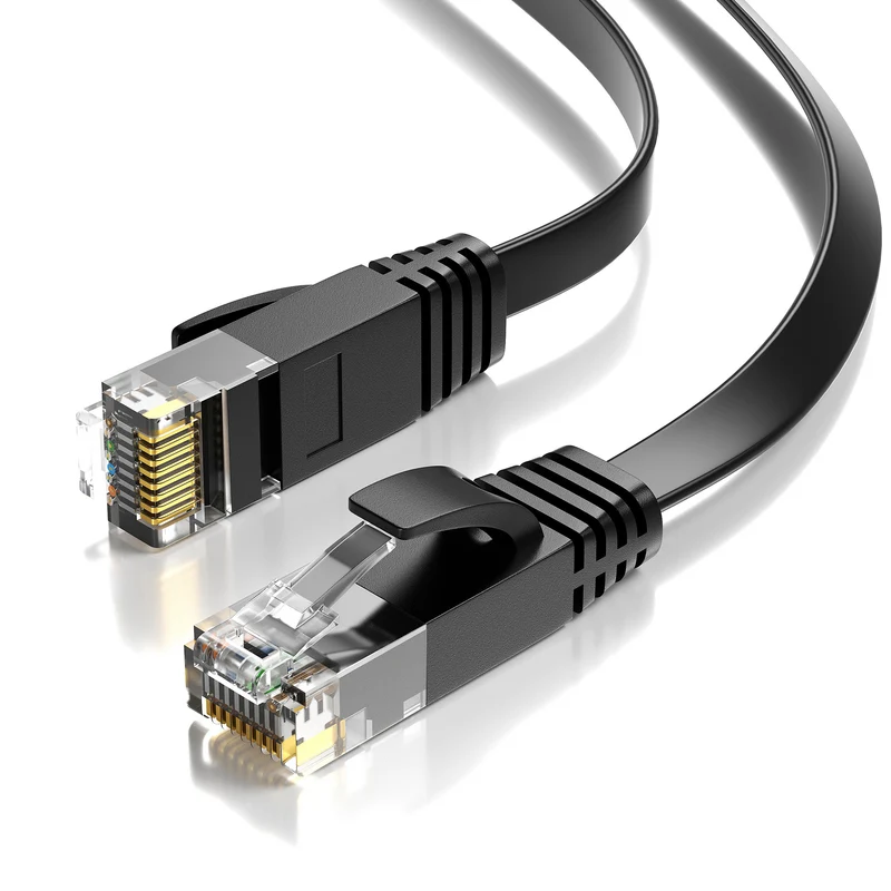 CAT 6 Patchkabel_FLACH - Schwarz - Variante