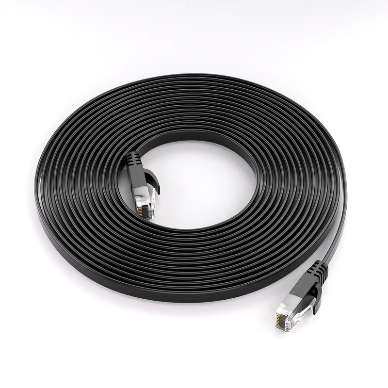 CAT 6 Patchkabel_FLACH - Schwarz - Variante
