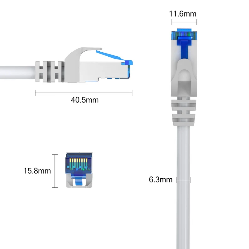 CAT 7 Patchkabel - GREY - Variante