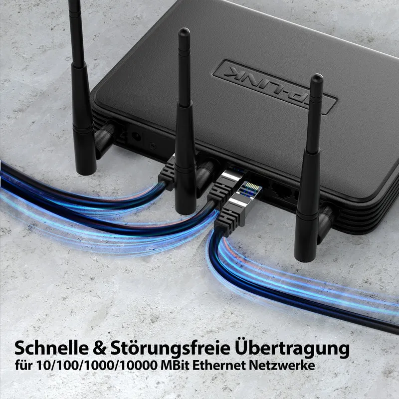 CAT 7 Patchkabel - BLACK - Variante