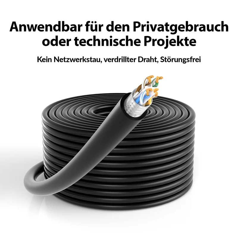 CAT 7 Patchkabel - BLACK - Variante