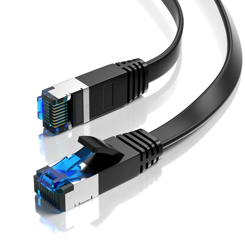 CAT 7 Patchkabel FLACH - BLAU - Variante
