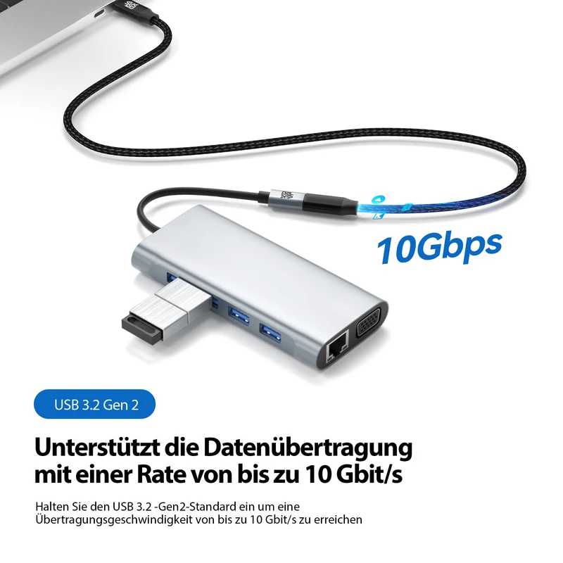 USB C Verlängerungskabel - Schwarz - Variante