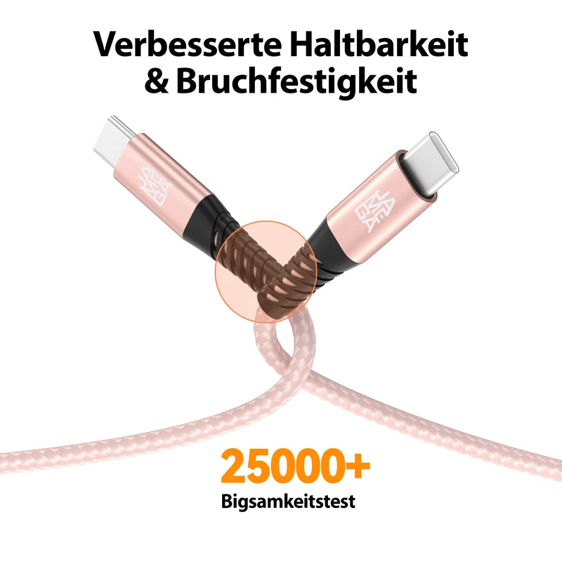 USB C Kabel Rosegold - Variante
