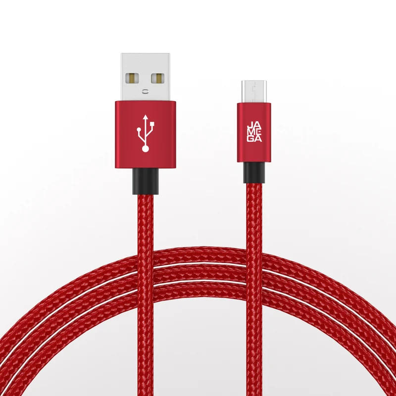 Micro USB Kabel | | 0,5 - 3m | | 4er Set Rot