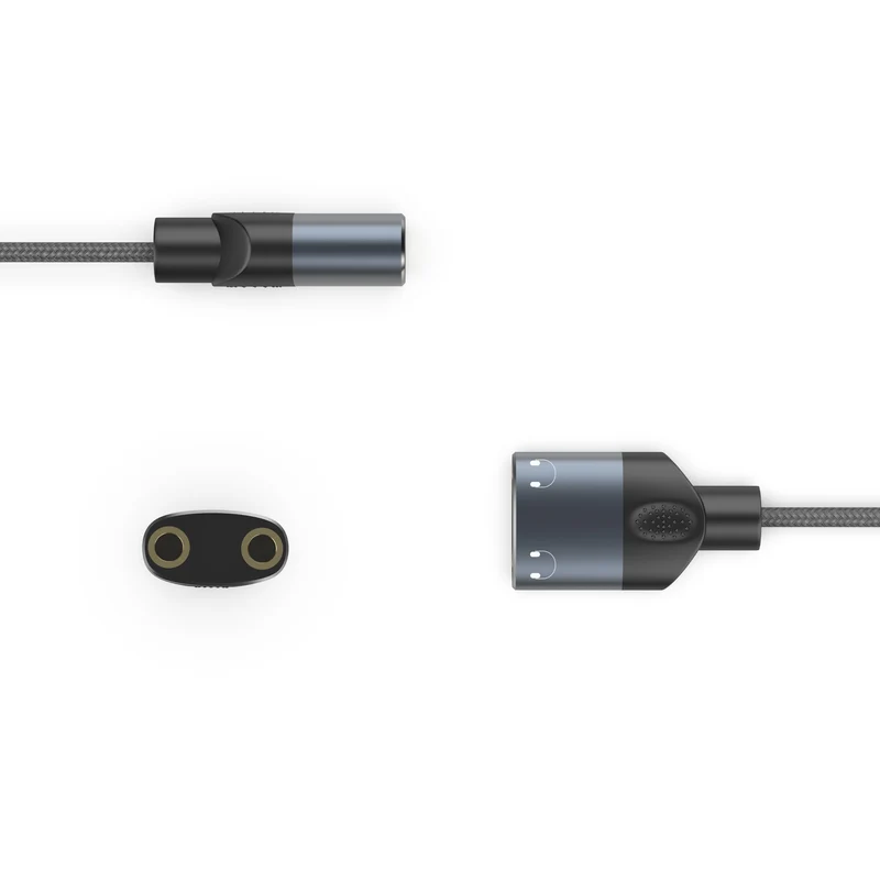 USB C to 2*Aux 3.5 female Audio Adapter | 0.2m