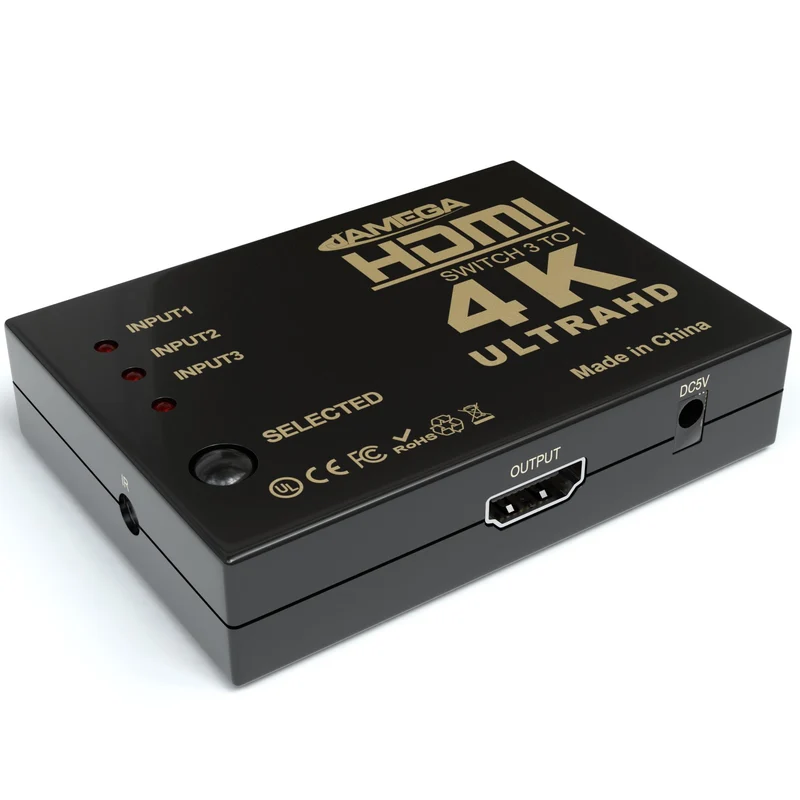 HDMI 3-Wege Switch 4K 30Hz inkl. Fernbedienung