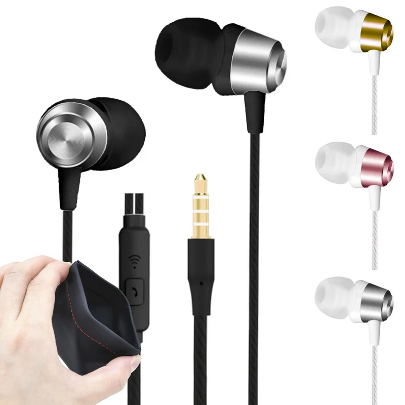 Super Bass In-Ear Kopfhörer Ohrhörer S3 Headset Earphone Headphone + PU-Tasche