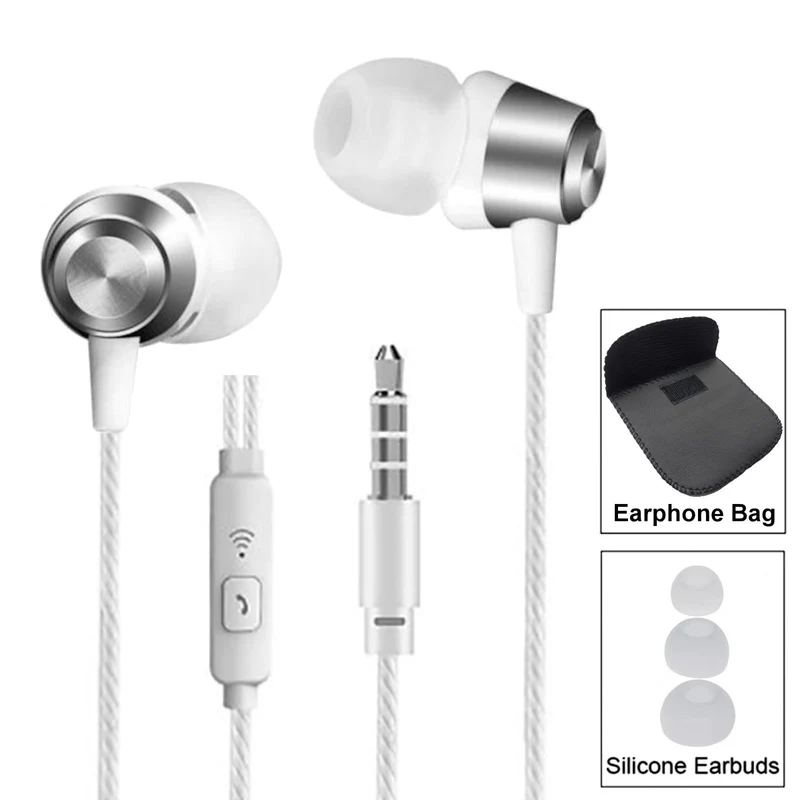 Super Bass In-Ear Kopfhörer Ohrhörer S3 Headset Earphone Headphone + PU-Tasche