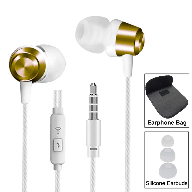 Super Bass In-Ear Kopfhörer Ohrhörer S3 Headset Earphone Headphone + PU-Tasche