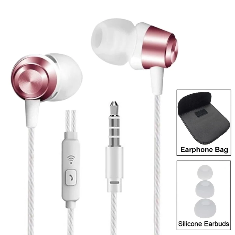 Super Bass In-Ear Kopfhörer Ohrhörer S3 Headset Earphone Headphone + PU-Tasche