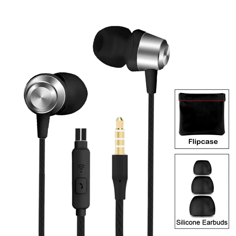 Super Bass In-Ear Kopfhörer Ohrhörer S3 Headset Earphone Headphone + PU-Tasche