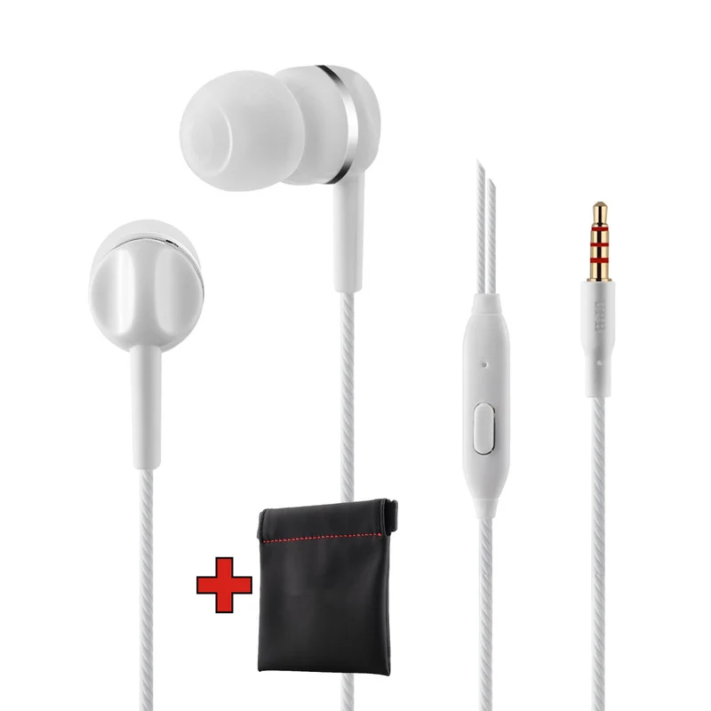 Super Bass In-Ear Kopfhörer S23 | Headset mit Mikrofon | 3,5 mm | inkl. Tasche