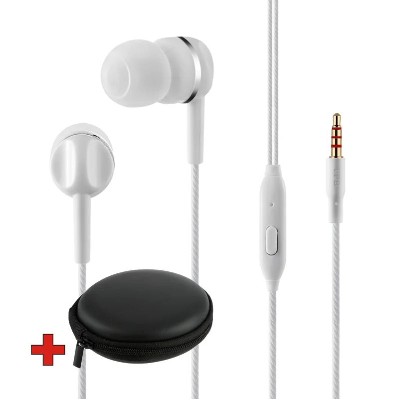 Super Bass In-Ear Kopfhörer S23 | Headset mit Mikrofon | 3,5 mm | inkl. Tasche