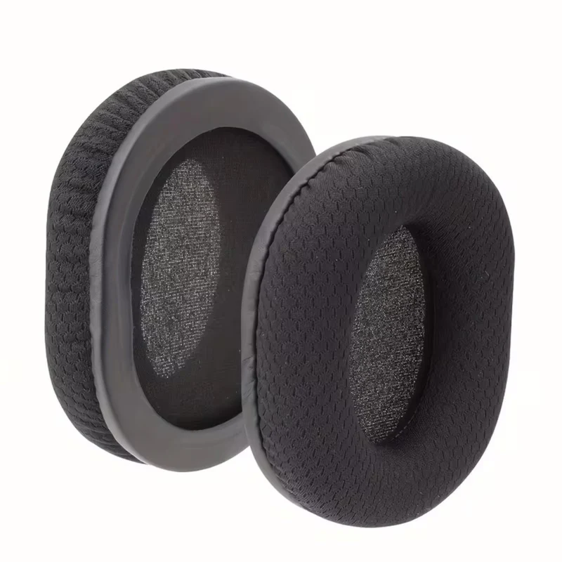 Ersatz Ohrpolster Audio Technica ATH M50X M40X M30X M20X MSR7 SX1 schwarz Mesh