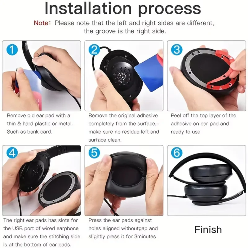 Ohrpolster für Beats by Dr. Dre Studio 2 und Studio 3 Wireless Kunstleder