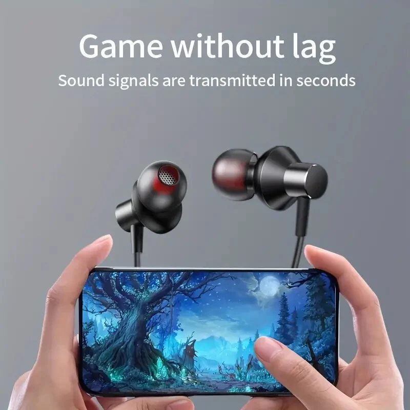 Sport In Ear Kopfhörer Bluetooth 5.3 Ohrhörer Wireless Headset Long Life HE05
