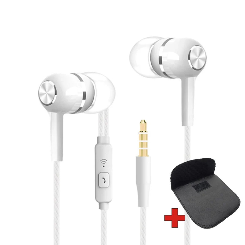 Super Bass In-Ear Kopfhörer Ohrhörer S12 Headset Earphone Headphone + Tasche