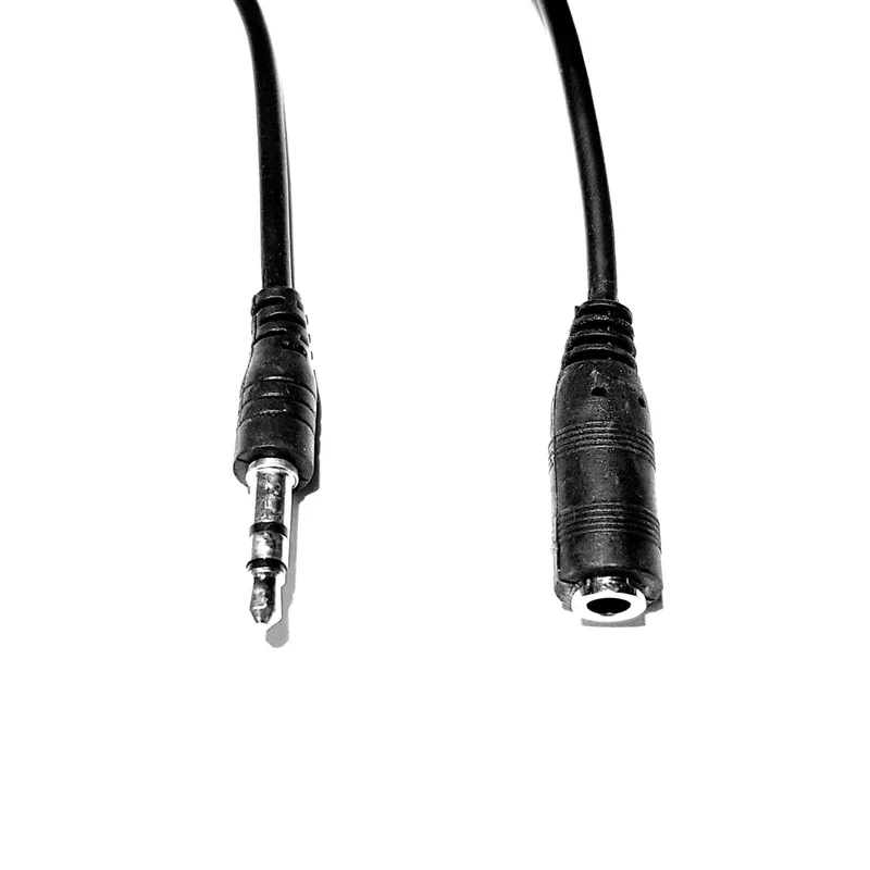 1m Audio Kabel 3,5mm Klinke Verlängerung Verlängerungskabel Klinkenkabel schwarz