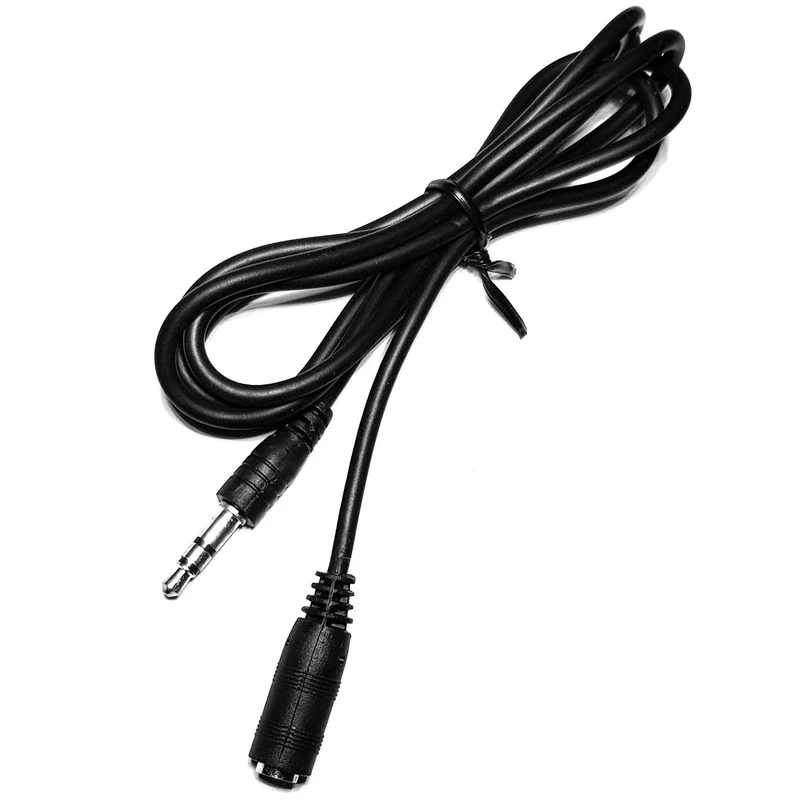 1m Audio Kabel 3,5mm Klinke Verlängerung Verlängerungskabel Klinkenkabel schwarz