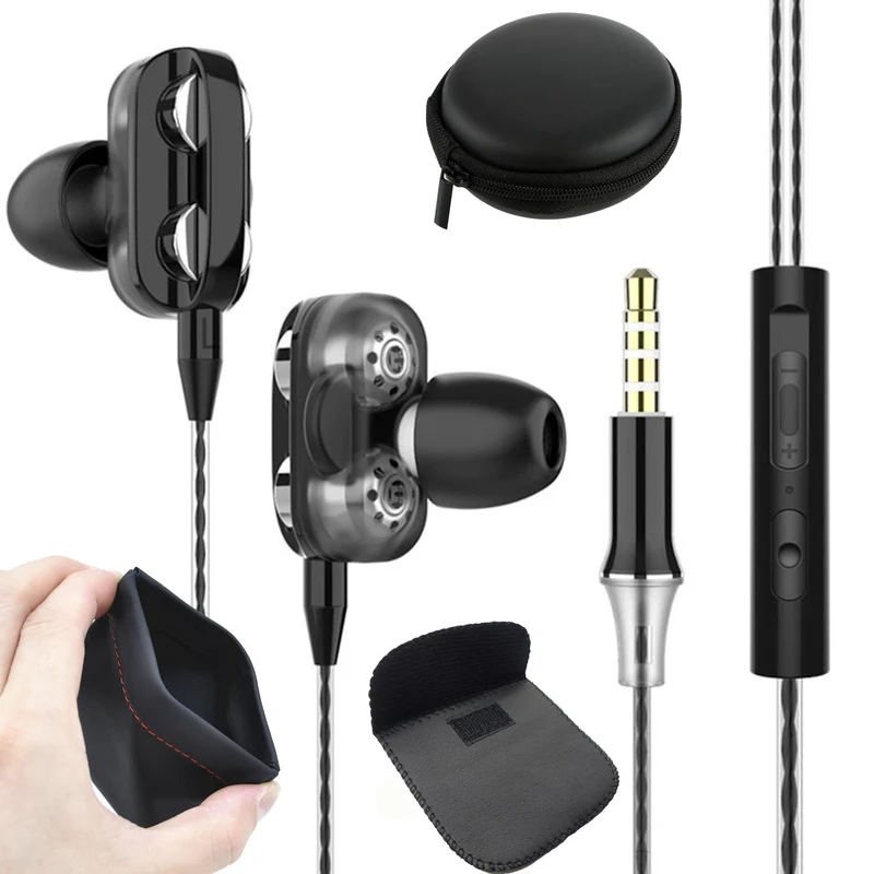 Super Bass In-Ear Doppeltreiber Kopfhörer X12 Ohrhörer Earphone Headset