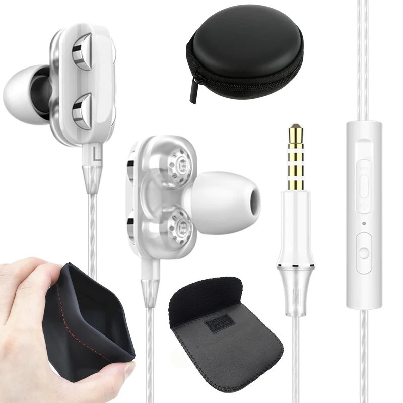 Super Bass In-Ear Doppeltreiber Kopfhörer X12 Ohrhörer Earphone Headset