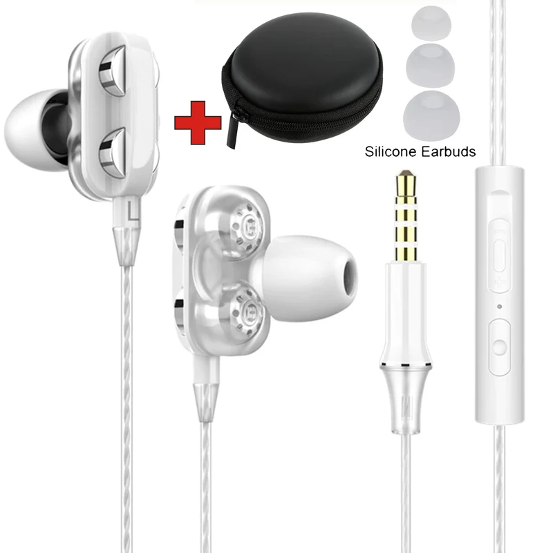 Super Bass In-Ear Doppeltreiber Kopfhörer X12 Ohrhörer Earphone Headset