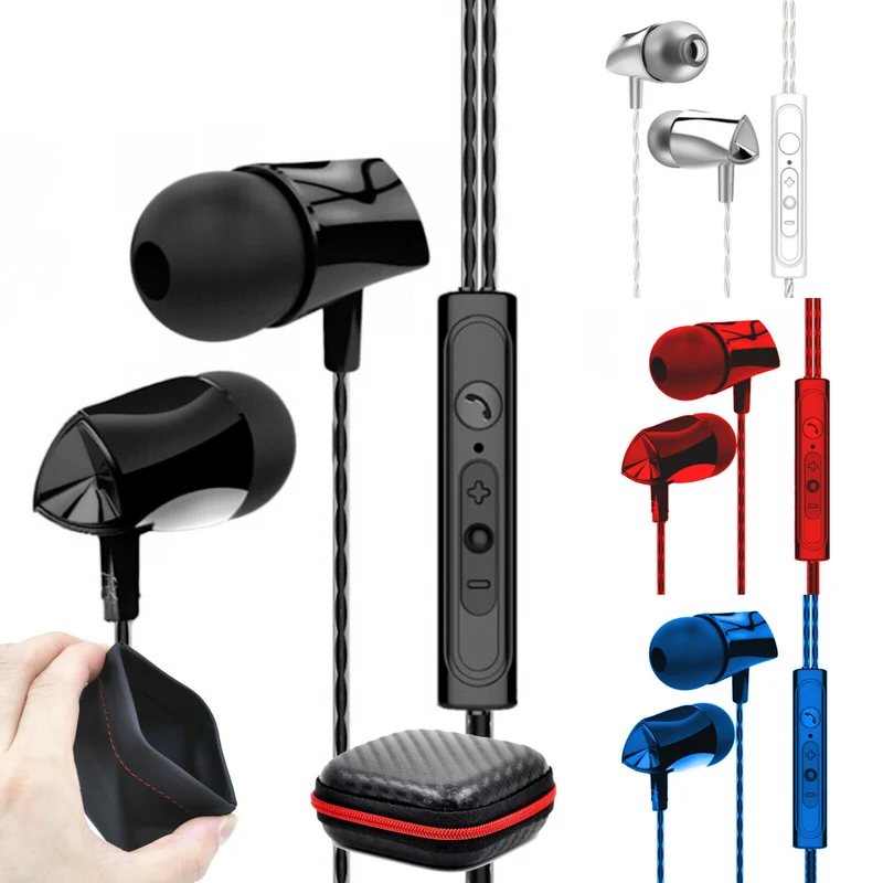 Super Bass In-Ear Kopfhörer Ohrhörer X10 Headset Earphone Headphone + PU-Tasche