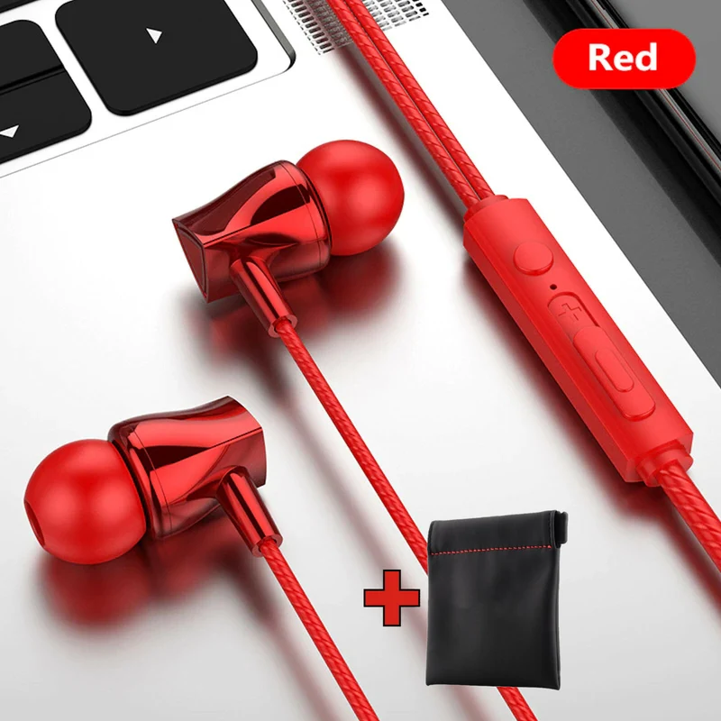 Super Bass In-Ear Kopfhörer Ohrhörer X10 Headset Earphone Headphone + PU-Tasche