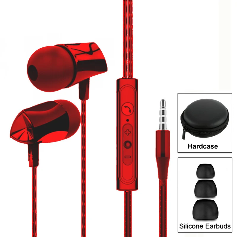Super Bass In-Ear Kopfhörer Ohrhörer X10 Headset Earphone Headphone + PU-Tasche