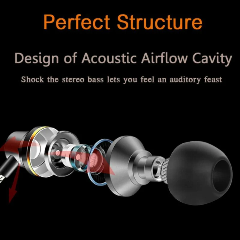 Super Bass In-Ear Kopfhörer Ohrhörer 3K V1L Sound Earphone Headphone Headset
