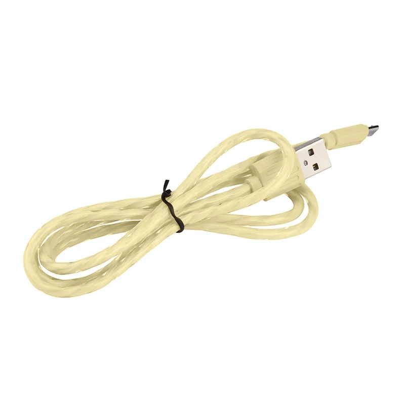 1m Micro USB Kunststoffkabel Ladekabel Sync Datenkabel gelb S7 Sony Huawei HTC