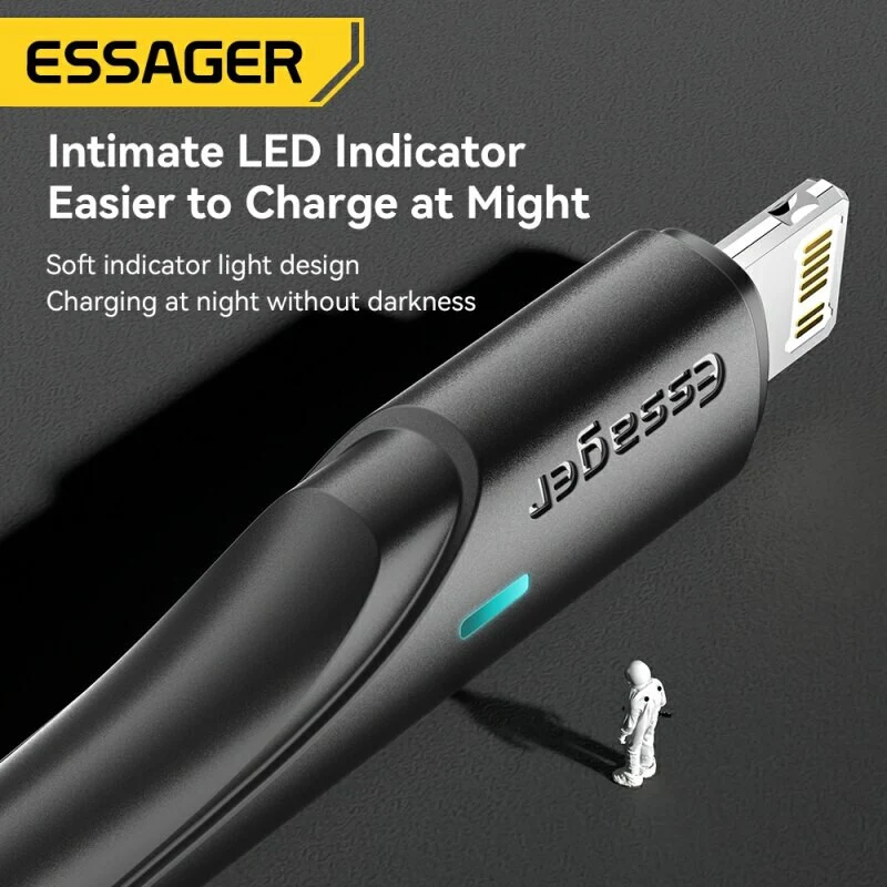 1,2m 3A USB Typ C Kabel Multi Micro Schnell Ladekabel iPhone Samsung Essager