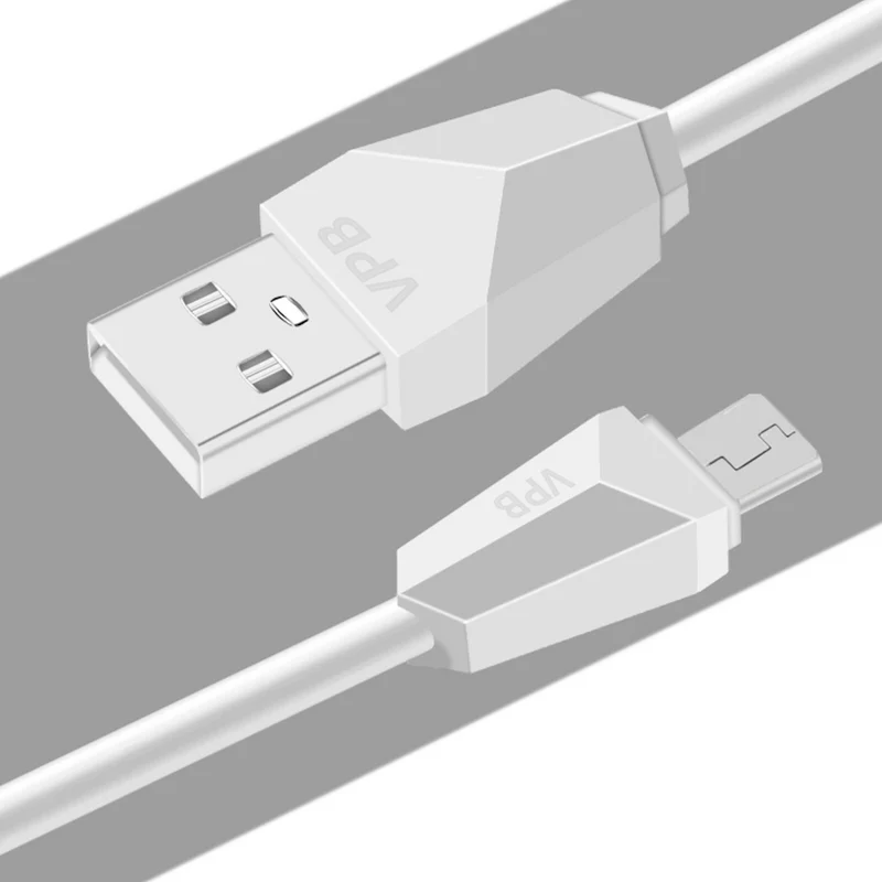 1m Micro USB Schnellladekabel Schnell Ladekabel Sync Datenkabel weiss