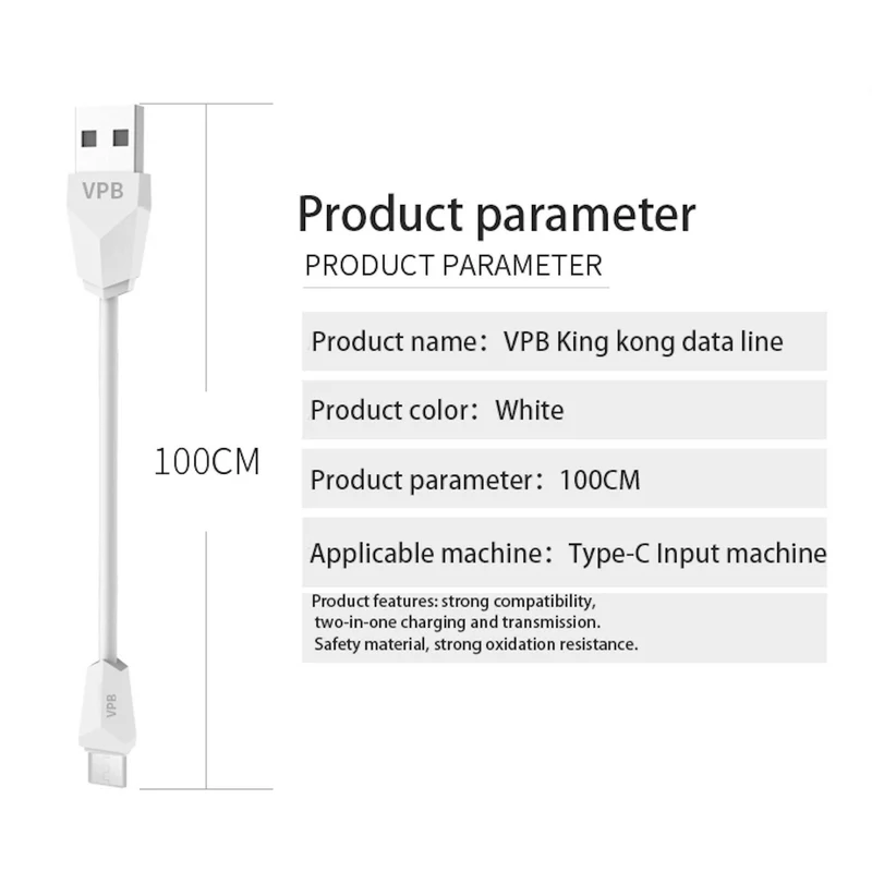 1m USB Typ-C Schnellladekabel Schnell Ladekabel Sync Datenkabel Samsung weiss