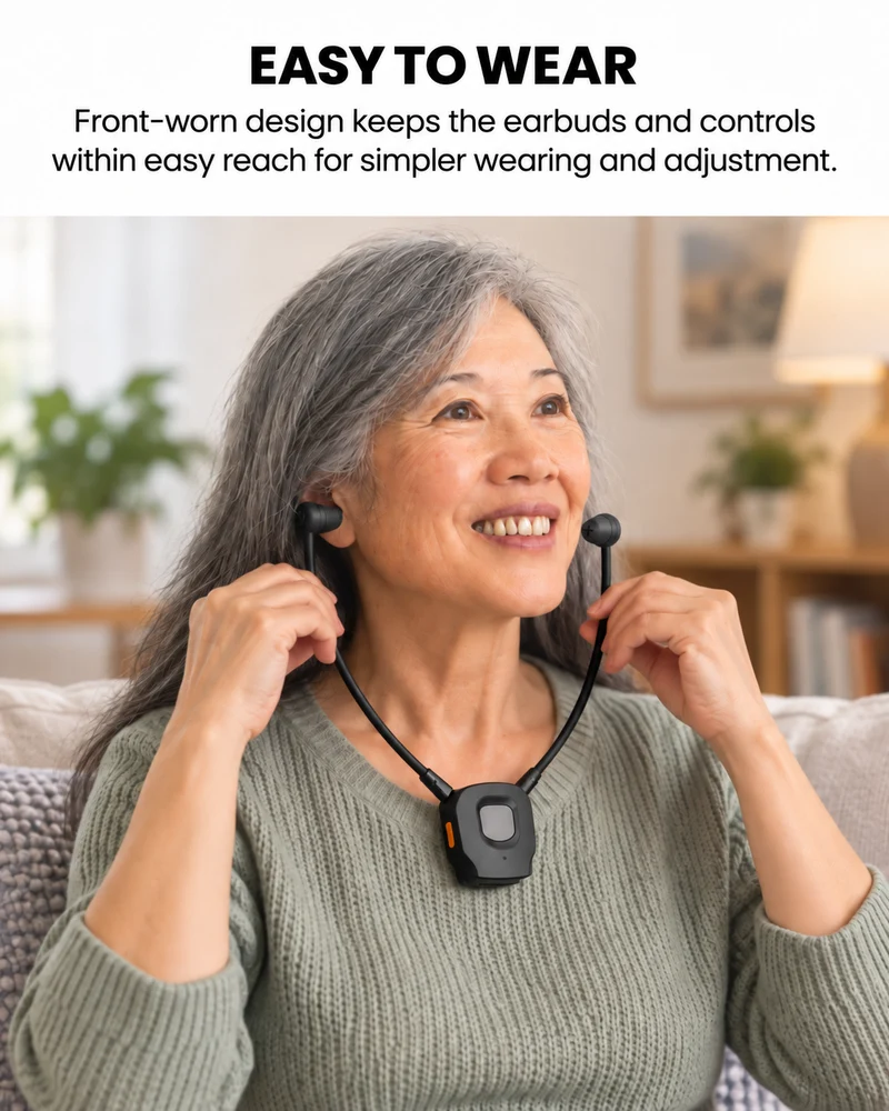 AuraBand TV | Auracast TV Earbuds & Transmitter Set