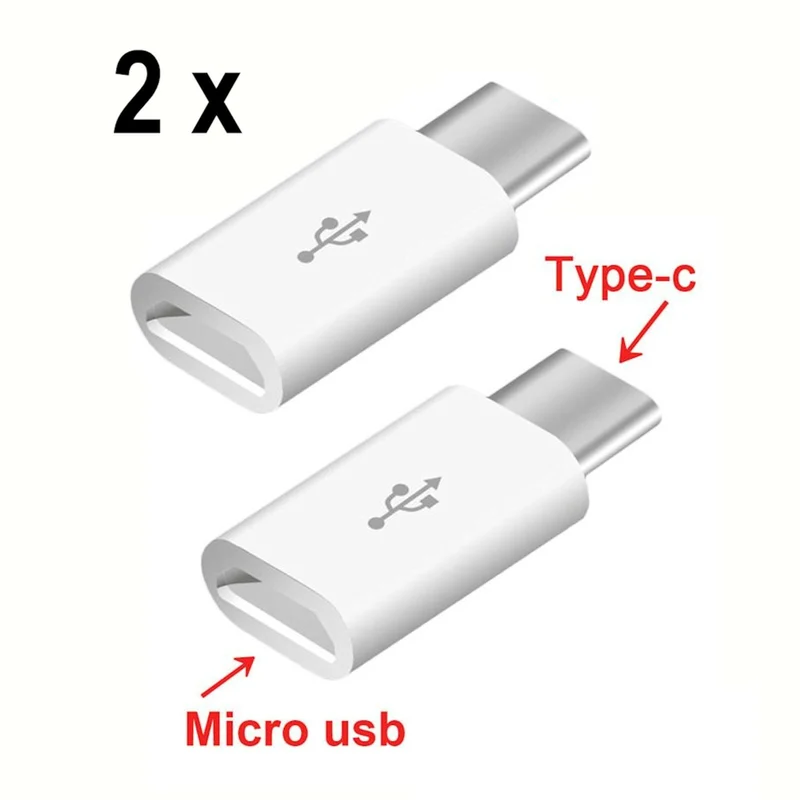 ORIGINAL MicroUSB > USB-C Ladekabel Adapter Samsung S8 S9 A5 Sony Huawei HTC LG