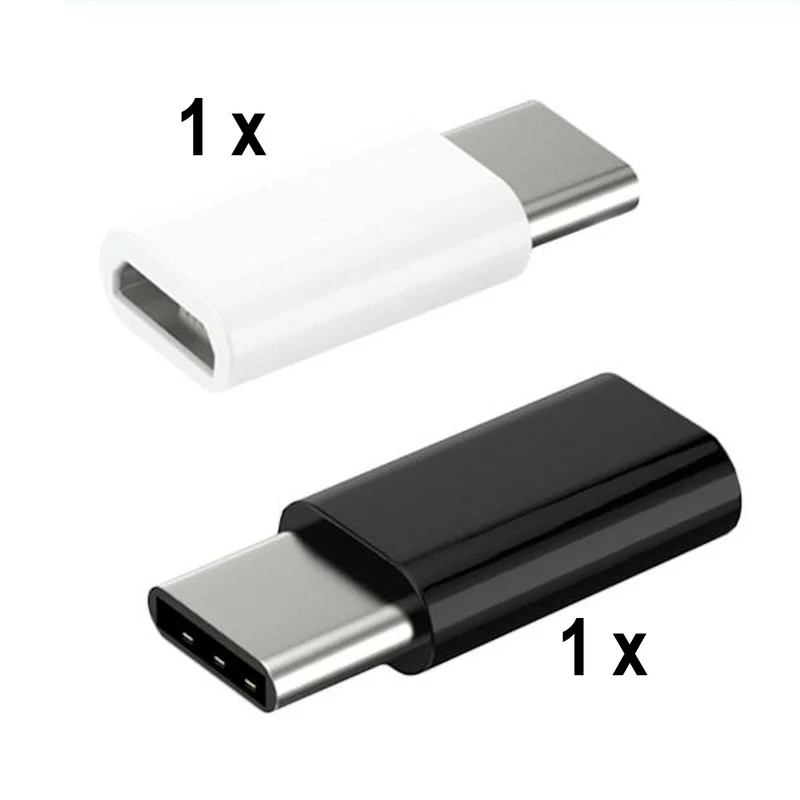 ORIGINAL MicroUSB > USB-C Ladekabel Adapter Samsung S8 S9 A5 Sony Huawei HTC LG