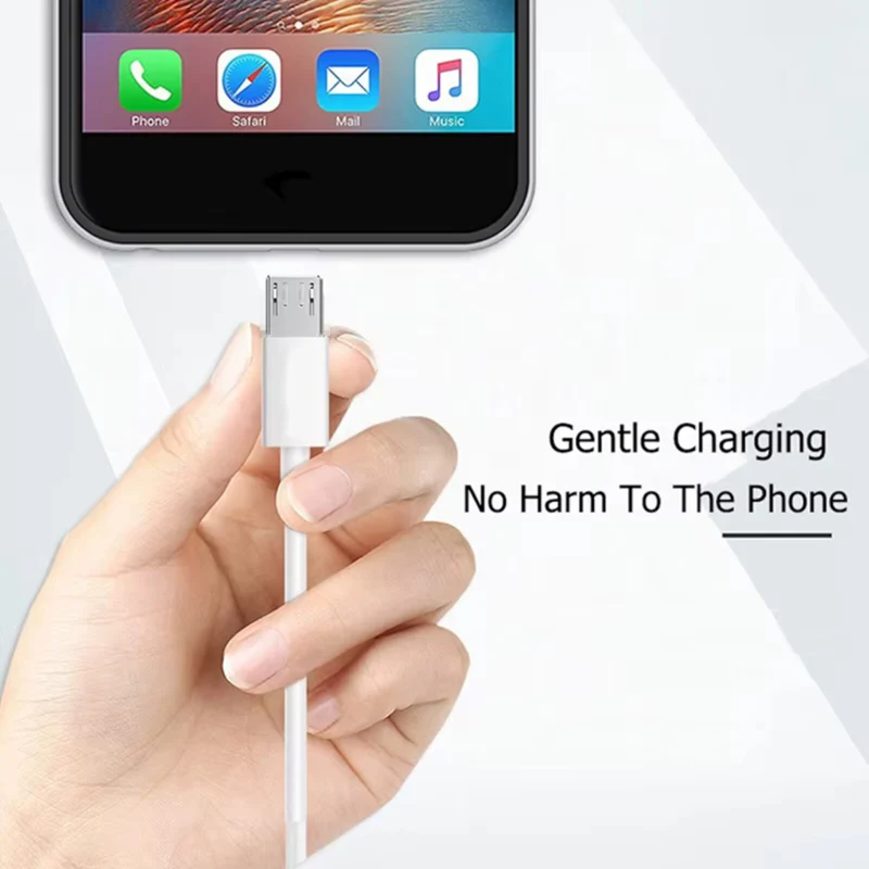 Micro-USB Ladekabel Daten Kabel 0,8 m Smartphone Galaxy Handy Tablet Soundbox