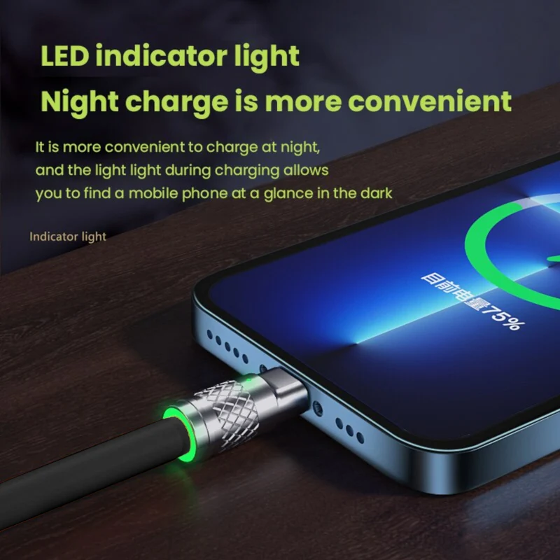 1,2m 3in1 USB Typ C, Micro USB, 6Pin Kabel Multi Micro Schnell Ladekabel schwarz